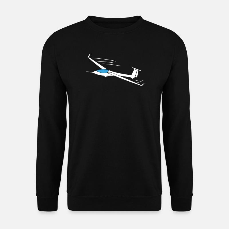 Glider glider pilot gift ideas - Unisex Sweatshirt - black