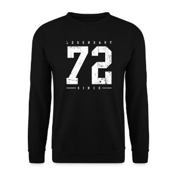 Typographie légendaire 728 Vintage - Sweat-shirt Unisexe - noir - Devant - Alina (178cm) & Michal (187cm)