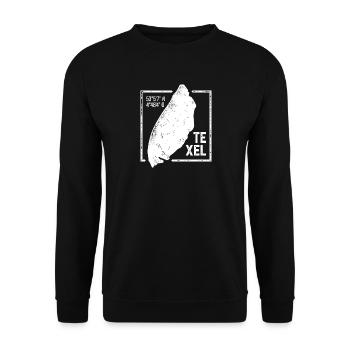 | Texel Conception de timbres Island Silhouette - Sweat-shirt Unisexe - noir - Devant - Alina (178cm) & Michal (187cm)