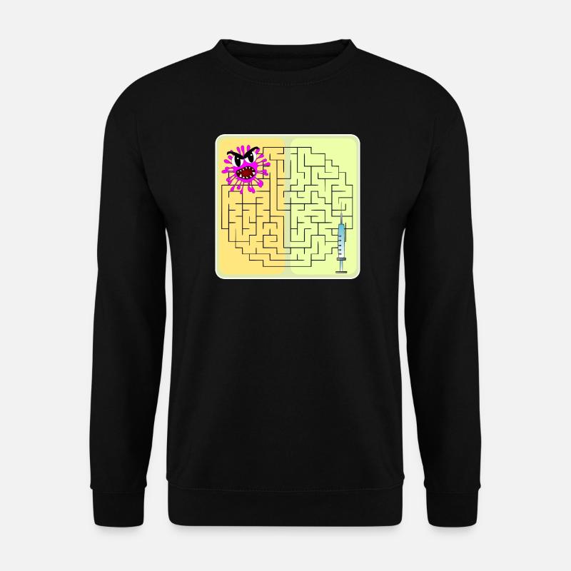 Rätsel Virus - Unisex Pullover - Schwarz