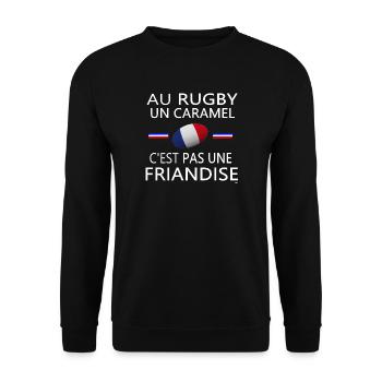 rugby, rugby sport, rugby humour, rugbyman - Sweat-shirt Unisexe - noir - Devant - Alina (178cm) & Michal (187cm)