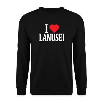 T-shirt J’adore Lanusei t-shirt Sardaigne - Sweat-shirt Unisexe - noir - Devant - Alina (178cm) & Michal (187cm)