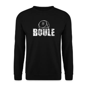 Boules de boules pour joueurs de pétanque - Sweat-shirt Unisexe - noir - Devant - Alina (178cm) & Michal (187cm)