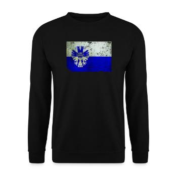 t-shirt drapeau d’Arnhem effet grunge Nederland - Sweat-shirt Unisexe - noir - Devant - Alina (178cm) & Michal (187cm)