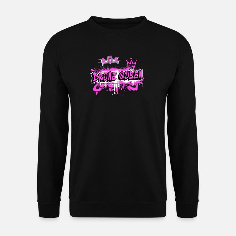 Drones queen design - Unisex Sweatshirt - black