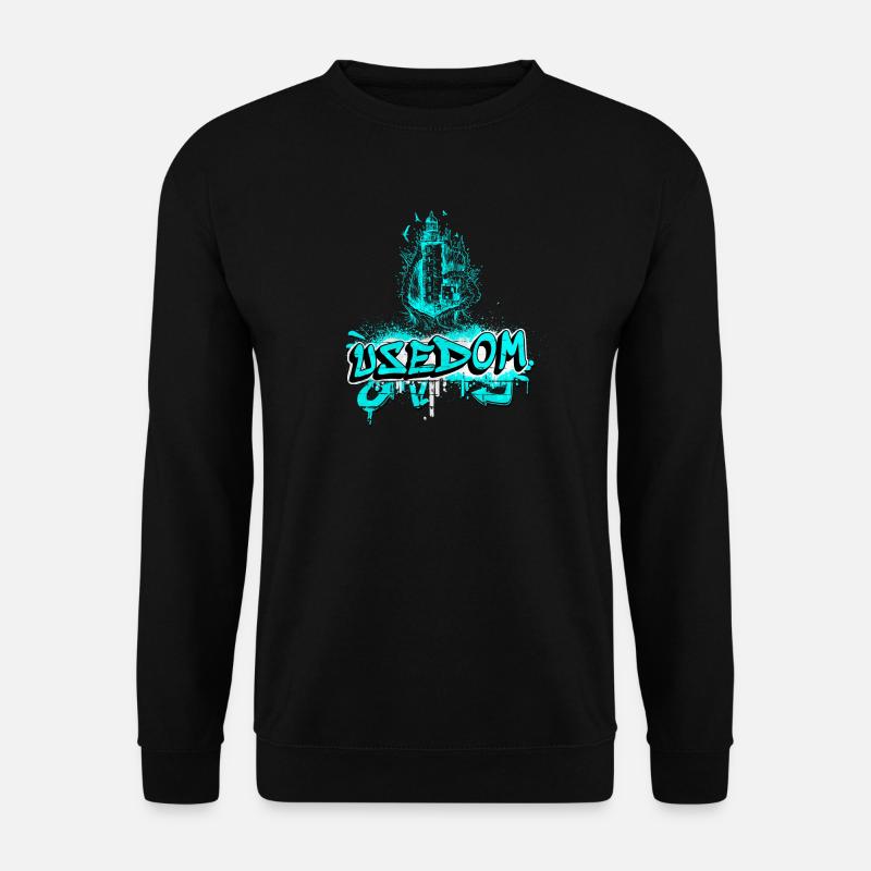Usedom lighthouse design/gift idea - Unisex Sweatshirt - black