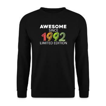 Fantastique depuis 1992 - né en 1992 - Sweat-shirt Unisexe - noir - Devant - Alina (178cm) & Michal (187cm)