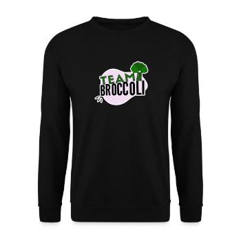 Team Broccoli - Unisex Sweatshirt - black - Front - Alina (178cm) & Michal (187cm)