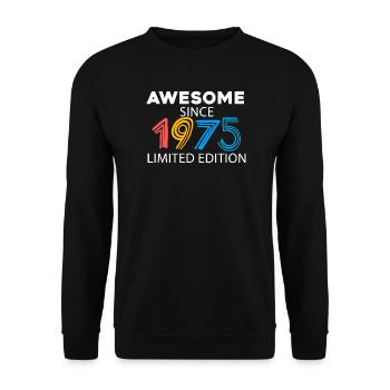 Fantastique depuis 1975 - né en 1975 - Sweat-shirt Unisexe - noir - Devant - Alina (178cm) & Michal (187cm)