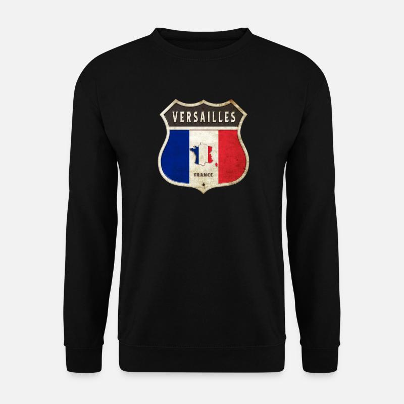 Versailles Frankreich Wappen Flaggen Design - Unisex Pullover - Schwarz