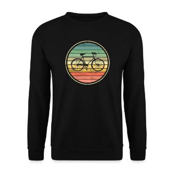 Bicycle - Unisex Sweatshirt - black - Front - Alina (178cm) & Michal (187cm)