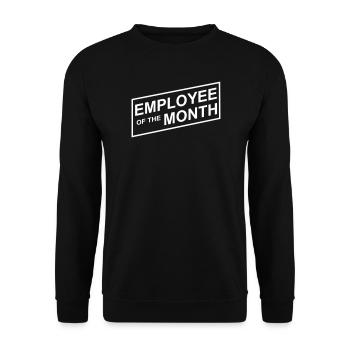Employee of the Month - Unisex Sweatshirt - black - Front - Alina (178cm) & Michal (187cm)