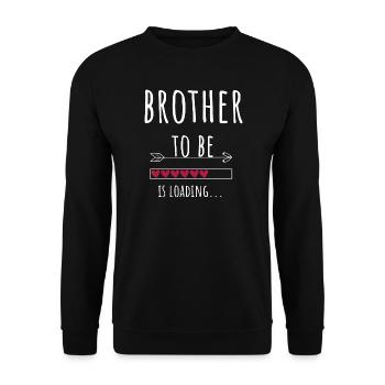 Brother sera un cadeau d’annonce de grand frère - Sweat-shirt Unisexe - noir - Devant - Alina (178cm) & Michal (187cm)