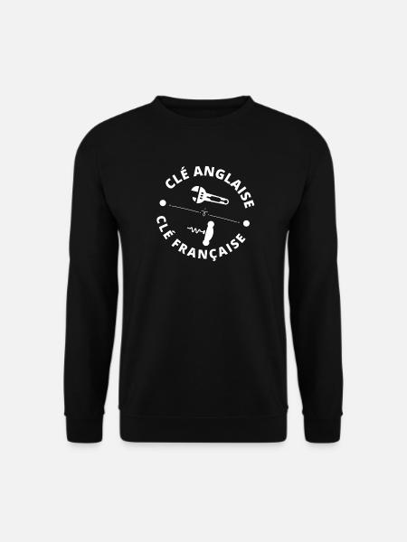 bricolage, bricoler, bricoleur - Sweat-shirt Unisexe - noir