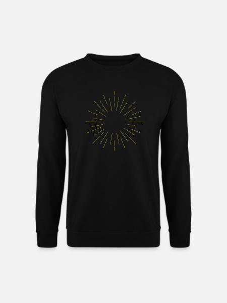 Sun Sun rays - Unisex Sweatshirt - black