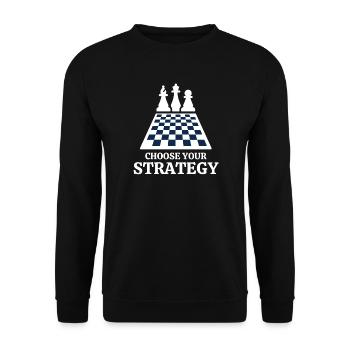 chess, chess, chess and mat - Unisex Sweatshirt - black - Front - Alina (178cm) & Michal (187cm)