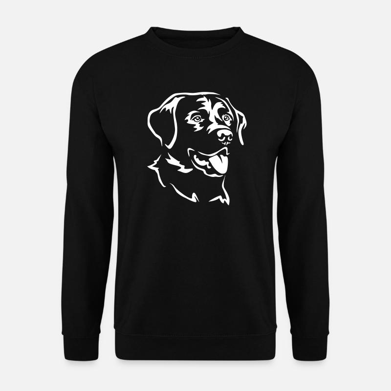 Labrador Kopf "Black Edition" - Unisex Pullover - Schwarz