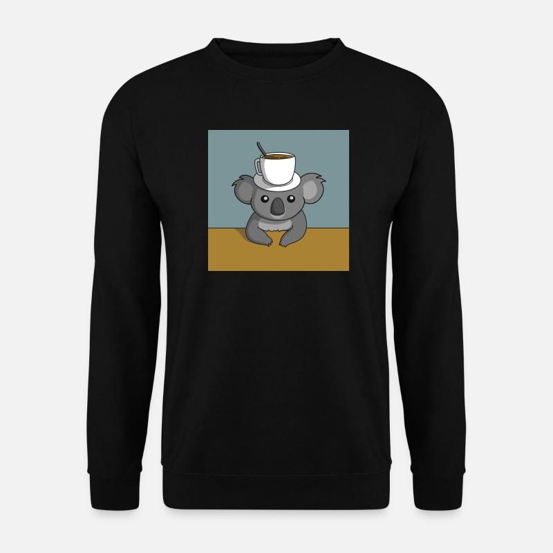 Koala Coffee Break - Unisex Sweatshirt - black