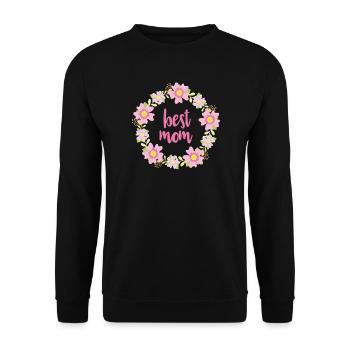 Beste Mutter - Unisex Pullover - Schwarz - Vorne - Alina (178cm) & Michal (187cm)