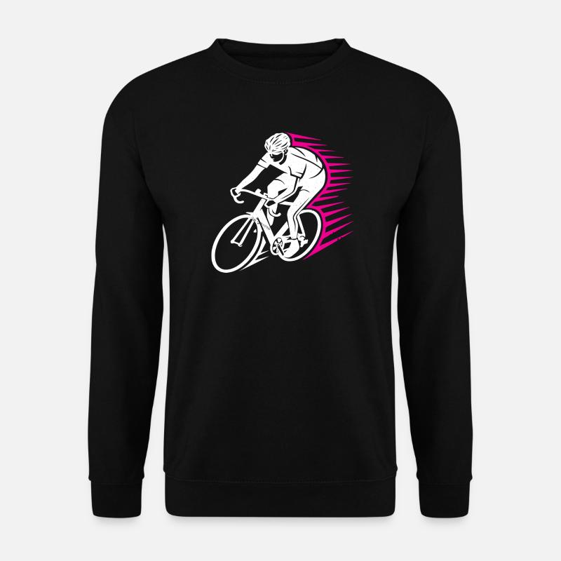 Rennradfahrer Speedlinie - Unisex Pullover - Schwarz