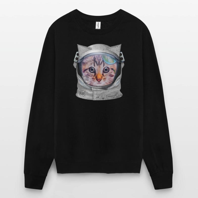Chat dans l’espace Sweat-shirt Unisexe
