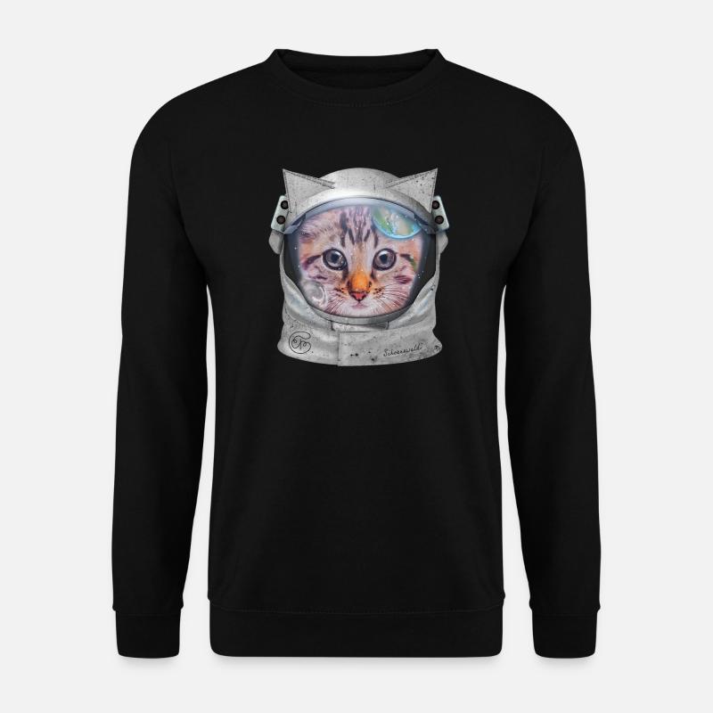Chat dans l’espace - Sweat-shirt Unisexe - noir