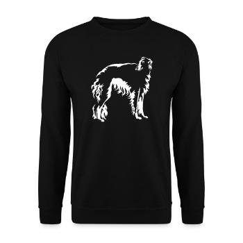 Barsoi "Black Edition" - Unisex Sweatshirt - black - Front - Alina (178cm) & Michal (187cm)