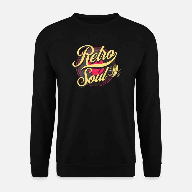Retro Soul Vintage Musik - Unisex Pullover - Schwarz