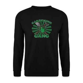 Gang de jardinage pour jardiniers avec des lotissements - Sweat-shirt Unisexe - noir - Devant - Alina (178cm) & Michal (187cm)