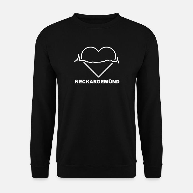 Neckargemünd - Herzschlag - Unisex Pullover - Schwarz