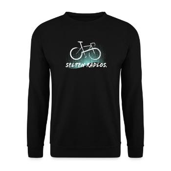 Selten Radlos - Fahrrad - Unisex Pullover - Schwarz - Vorne - Alina (178cm) & Michal (187cm)