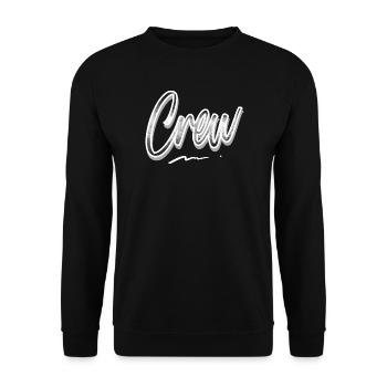 Crew - Unisex Sweatshirt - black - Front - Alina (178cm) & Michal (187cm)