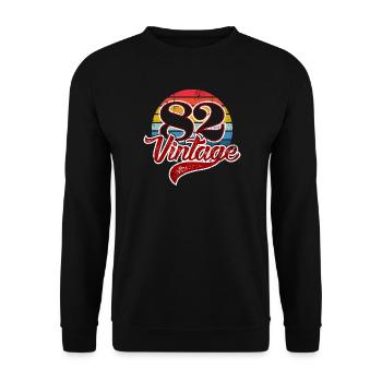82 Vintage Rainbow Circle Logo - Unisex Sweatshirt - black - Front - Alina (178cm) & Michal (187cm)