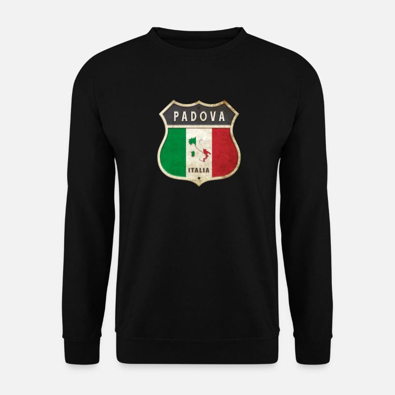 Padua Italien Wappen Flaggen Design - Unisex Pullover - Schwarz