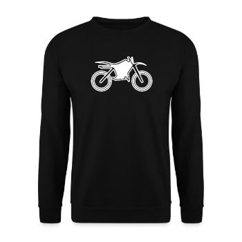 Motocross Bikes Motorcycle Offroad Symbol Logo icon - Unisex Sweatshirt - black - Front - Alina (178cm) & Michal (187cm)