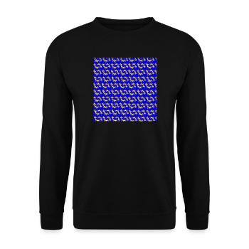 tolle orientmotive, orientalisches rankenmuster - Unisex Pullover - Schwarz - Vorne - Alina (178cm) & Michal (187cm)