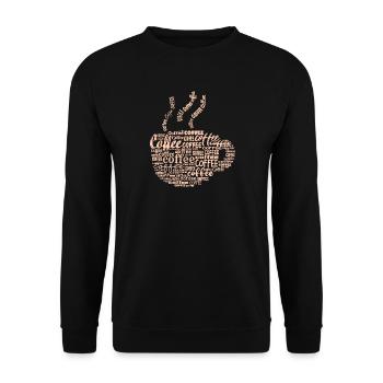 Coffee lovers Coffee saying coffee drinker - Unisex Sweatshirt - black - Front - Alina (178cm) & Michal (187cm)