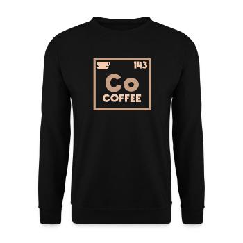Caffeine Coffee Saying Coffee Cup Coffee Lovers - Unisex Sweatshirt - black - Front - Alina (178cm) & Michal (187cm)