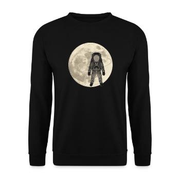 Weltall outfits, asttronauten outfits mann - Unisex Pullover - Schwarz - Vorne - Alina (178cm) & Michal (187cm)