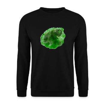 Indien Fan, indischer Waldelefant liegend, Elefant - Unisex Pullover - Schwarz - Vorne - Alina (178cm) & Michal (187cm)
