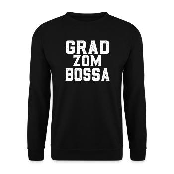Grad zum Bossa - Unisex Pullover - Schwarz - Vorne - Alina (178cm) & Michal (187cm)