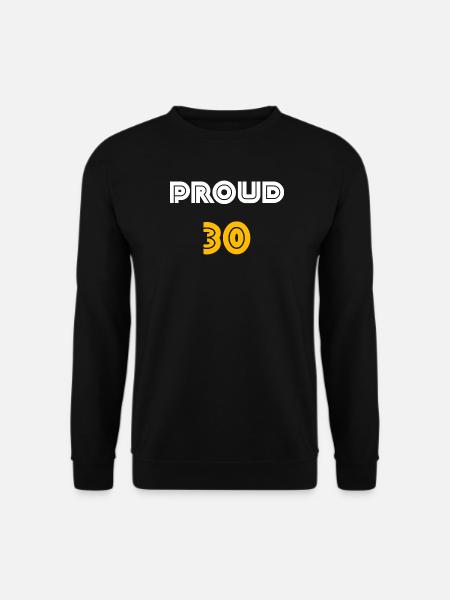 feiern, proud 30 - Unisex Pullover - Schwarz