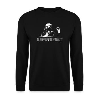 muay thai Symbol Kämpfer Kampfsport gym Dojo - Unisex Pullover - Schwarz - Vorne - Alina (178cm) & Michal (187cm)