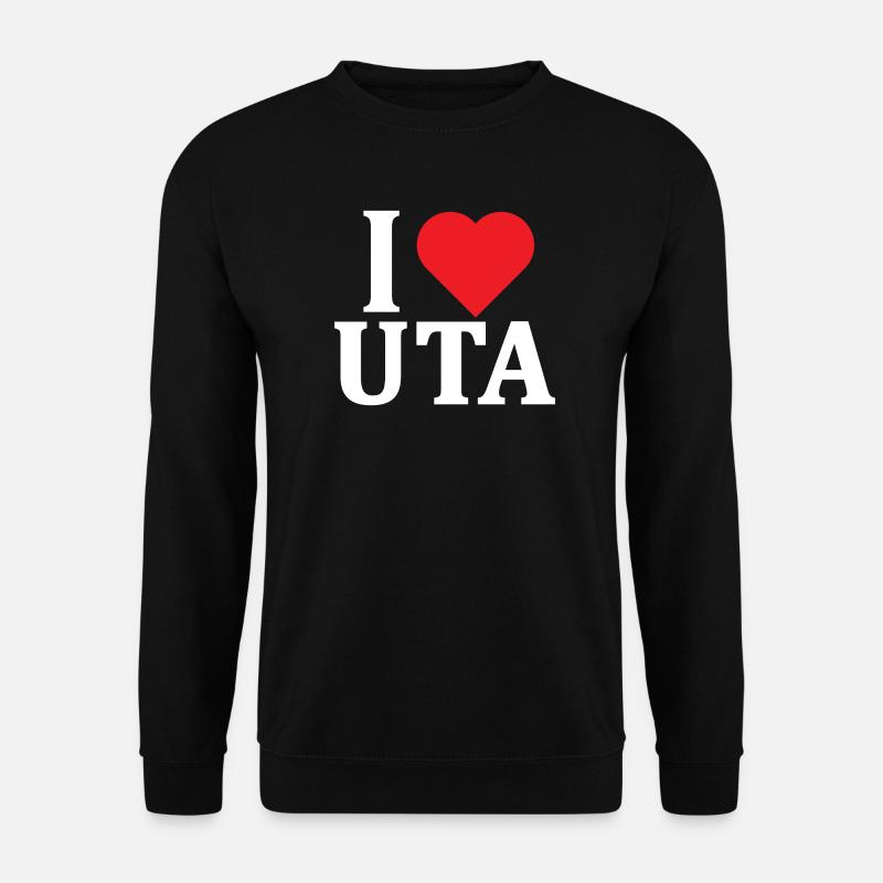 T-Shirt Ich liebe Uta T-Shirt Sardinien Geschenkidee - Unisex Pullover - Schwarz
