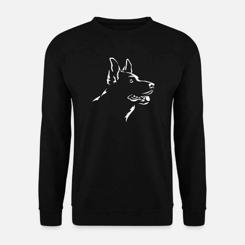 German Shepherd Head "Black Edition" - Unisex Sweatshirt - black