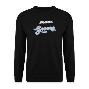Team du marié team groom - Sweat-shirt Unisexe - noir - Devant - Alina (178cm) & Michal (187cm)