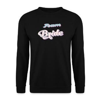 Team de la mariée team bride evjf - Sweat-shirt Unisexe - noir - Devant - Alina (178cm) & Michal (187cm)