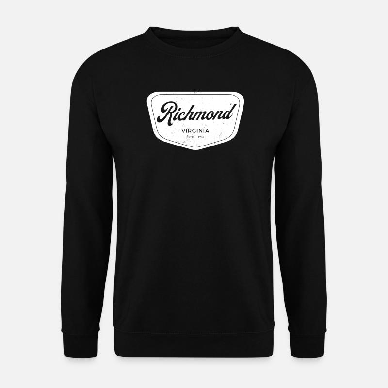 Richmond Virginia Script Emblem - Unisex Pullover - Schwarz