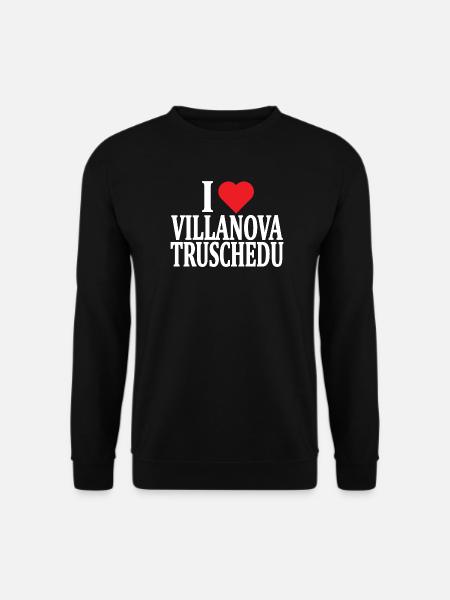 T-Shirt Io amo Villanova Truschedu Sardegna - Unisex Pullover - Schwarz