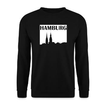 Hambourg - Sweat-shirt Unisexe - noir - Devant - Alina (178cm) & Michal (187cm)